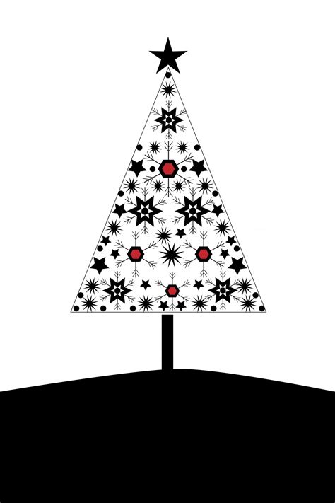 Christmas Tree Card Modern Free Stock Photo - Public Domain Pictures