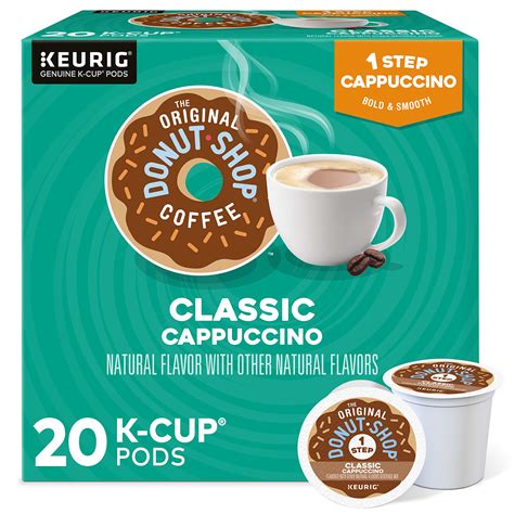 The Original Donut Shop One-Step Classic Cappuccino, Keurig Single ...