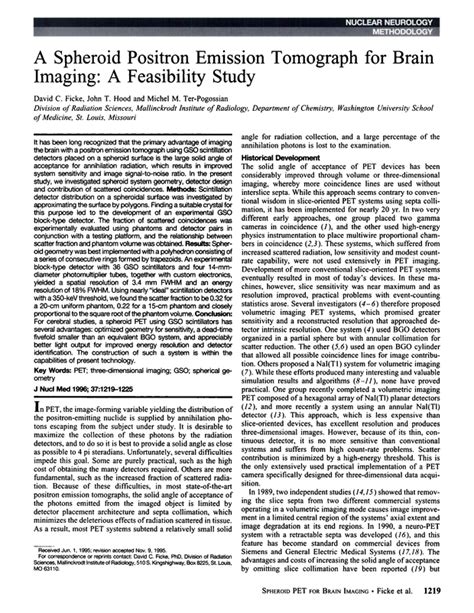 A Spheroid Positron Emission Tomograph for Brain Imaging: A Feasibility Study | Journal of ...