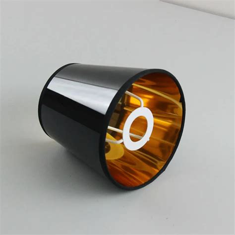 2PCS Modern Fashion Black Reflective plastic lamp shade covers, PVC lampshades, E14-in Lamp ...