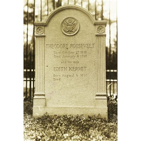 Print: First Photograph Of The Tombstone On Roosevelt's Grave, 1919 - Walmart.com