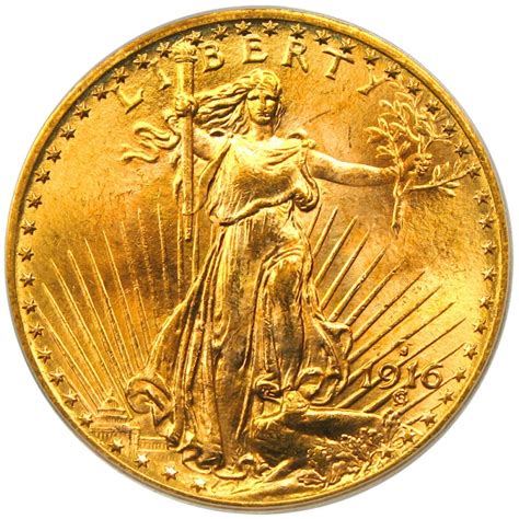 1916 Saint-Gaudens Double Eagle Values and Prices - Past Sales ...