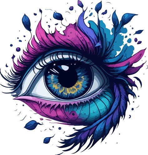 Beautiful Blue Eye Clip Art with AI Generative 30012294 PNG