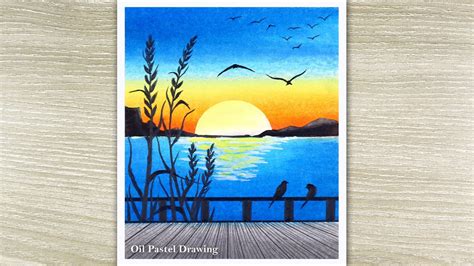 How To Draw Sunrise With Oil Pastel Sunrise Scenery D - vrogue.co