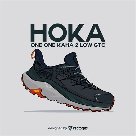 HOKA ONE ONE KAHA 2 LOW GTX shoes design free vector | VECTORPIC