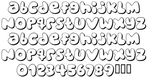 Free Bubble Letter Fonts For Bubbly Designs - Graphic Pie