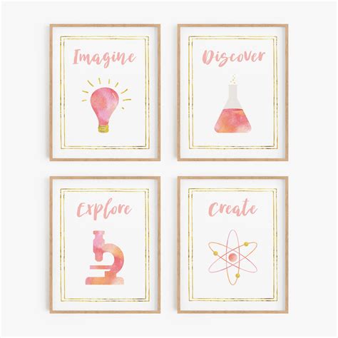 Science themed nursery art, Prints for kids bedroom, Playroom prints ...