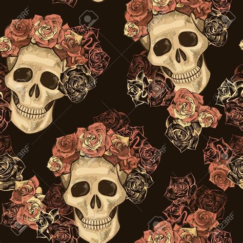 Image result for dia de los muertos background | Vintage skull, Skulls and roses, Sugar skull ...