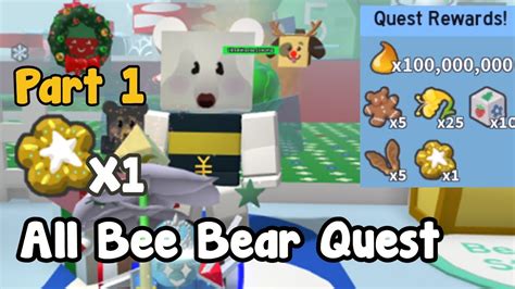 Completed All New Bee Bear Quest! Got Free Star Treat! Part 1 - Bee ...