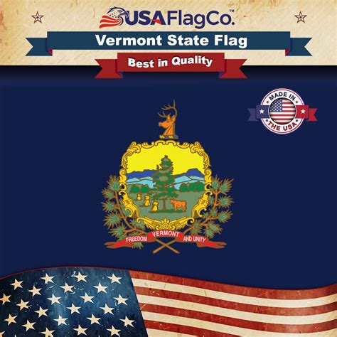 Vermont Flag - Outdoor State Flags (Made in the USA) by USA Flag Co.