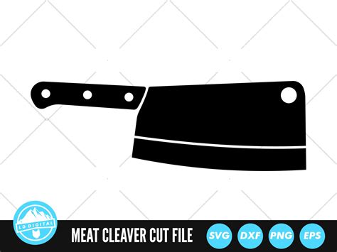 Meat Cleaver SVG Files Butcher Knife Cut Files Knife | Etsy