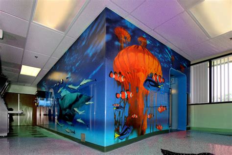 Sealife Wall Mural in MRI room