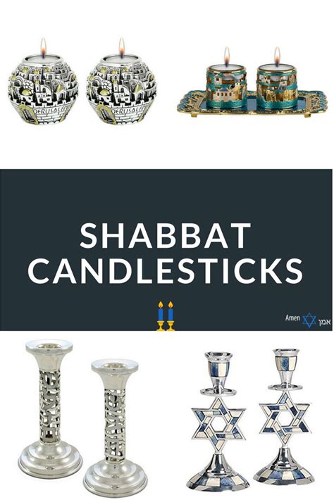 30+ Unique Shabbat Candlesticks: Jewish Candle Holders from Israel ...