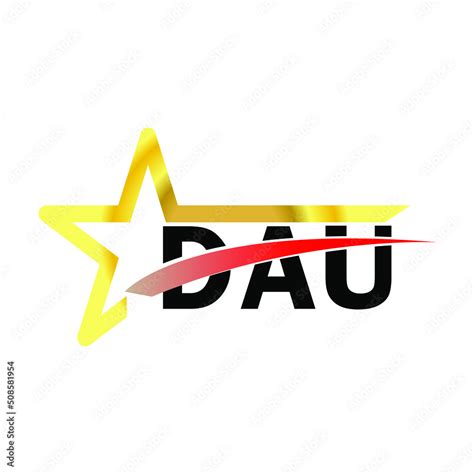 DAU letter logo design. DAU creative letter logo. simple and modern letter logo. DAU alphabet ...