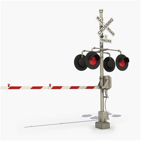 Railroad Crossing Gate 3D Model $29 - .3ds .blend .c4d .fbx .ma .obj ...