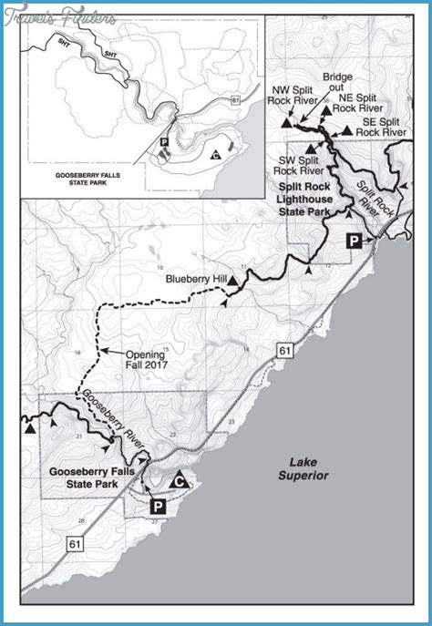 Lake Superior Hiking Trail Map - TravelsFinders.Com