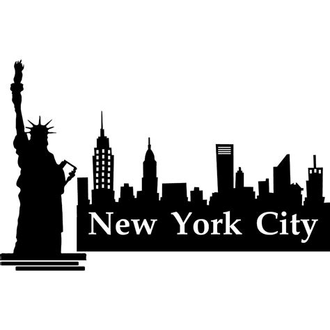 Free New York Skyline Silhouette, Download Free New York Skyline ...