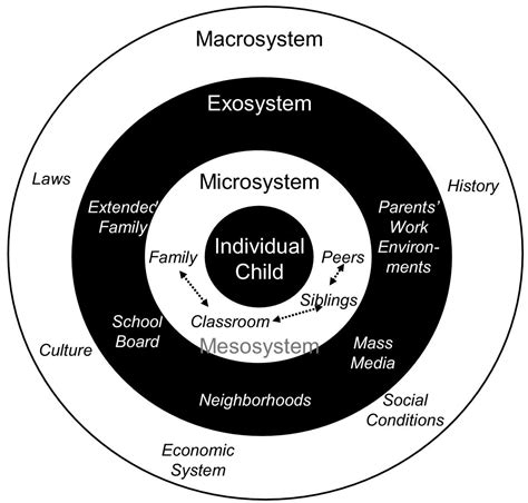 Bronfenbrenner Ecological Systems Diagram Bronfenbrenner's N