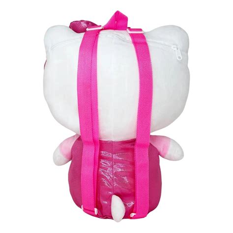 Hello Kitty By Sanrio Metallic Pink Plush Backpack – Aura In Pink Inc.