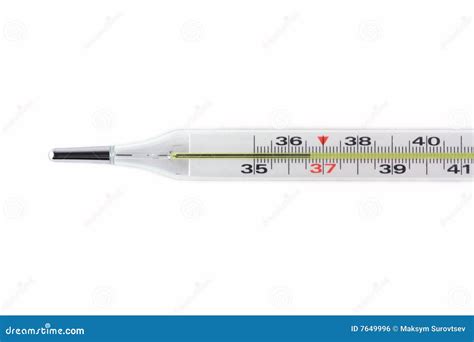 Normal Temperature On A Thermometer Royalty Free Stock Image - Image: 7649996