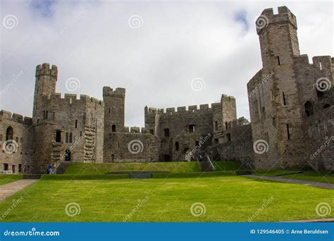 The Interior of Caernarfon Castle Editorial Image - Image of edwardian ...