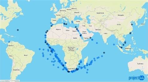 An overview of the container ships affected by the conflict in the Red Sea