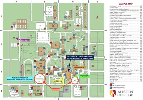 Austin College Campus Map