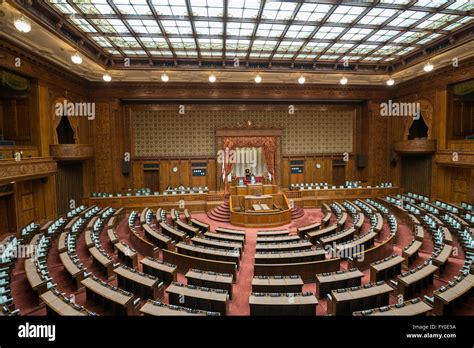 Interior of House of Representatives chamber, lower house of Japanese ...