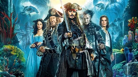 Pirates Of The Caribbean Dead Men Tell No Tales Movie Cast Poster ...