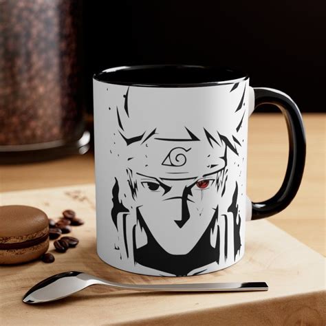 Kakashi Hatake, Mangekyou Sharingan, kakashi face Accent Mug 11oz ...