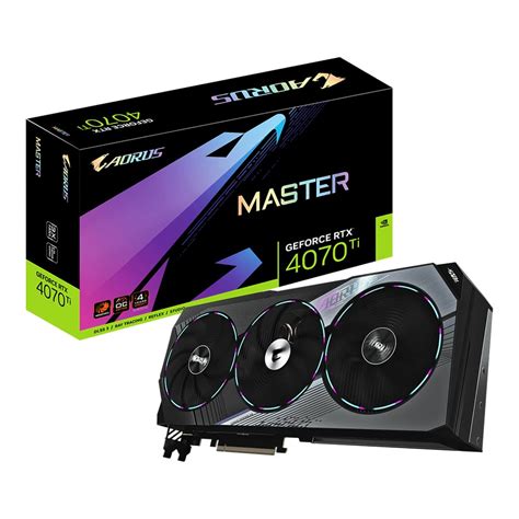 VGA (การ์ดแสดงผล) GIGABYTE AORUS GEFORCE RTX 4070 TI MASTER 12G - 12GB ...