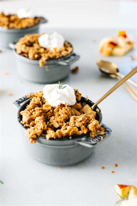 ASIAN PEAR & APPLE CRISP WITH MAPLE ROSEMARY CRUMBLE + A COOKBOOK ...