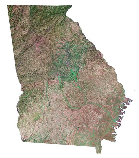 Map of Georgia - Cities and Roads - GIS Geography