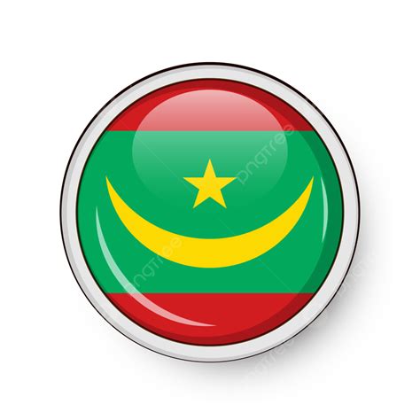 Mauritania Circle Flag Vector, Mauritania Circle Flag, Circle Flag ...