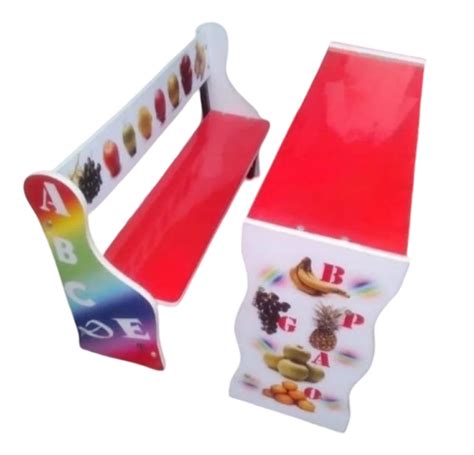 Wooden 2 Seater Red Kids School Desk Bench at Rs 3800/set in Ahmedabad | ID: 2853413401655