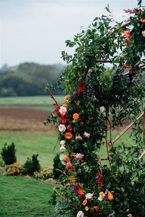 A Fall Farm Wedding That's Bursting With Color