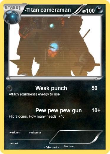 Pokémon Titan cameraman 21 21 - Weak punch - My Pokemon Card