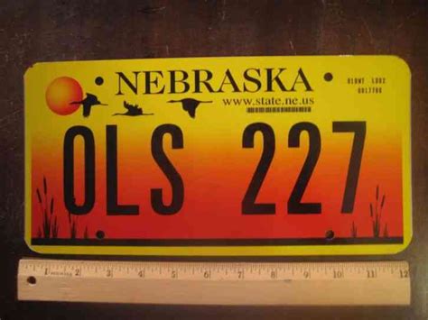 PAIR of NEBRASKA LICENSE PLATES - 1996 - 5883