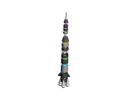 My Graphic Warehouse: Saturn 5 Rocket Model