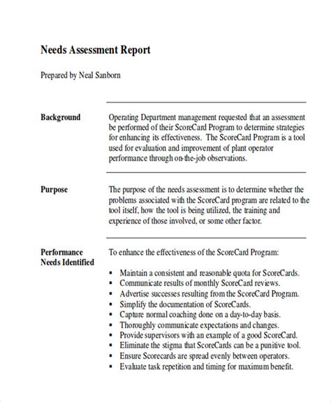 FREE 11+ Assessment Report Format Samples in Google Docs | MS Word | Google Pages | PDF