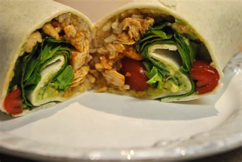 Healthy Chicken Burrito Wrap