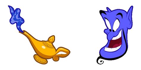 Aladdin Lamp & Genie Animated Cursor - Sweezy Custom Cursors