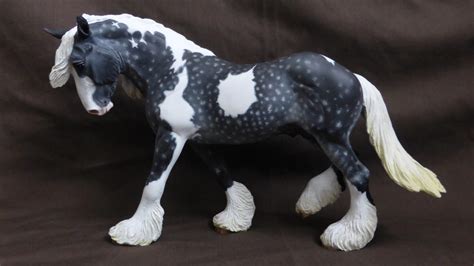 Custom Breyer Othello to Dapple Grey Pinto by DawnImagination on DeviantArt