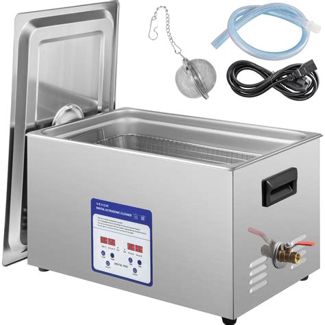 VEVOR Digital Ultrasonic Cleaner 30L Ultrasonic Cleaning Machine 40kHz Sonic Cleaner Machine 316 ...