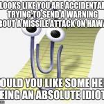 Microsoft Paperclip Meme Generator - Imgflip