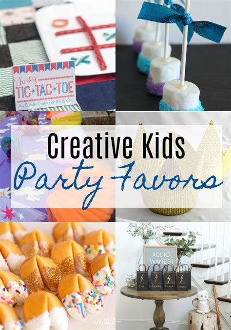 Creative Kids Party Favors | Kid party favors, Kids party, Kids birthday party food