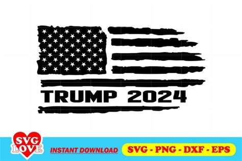 Trump 2024 Flag SVG - Gravectory