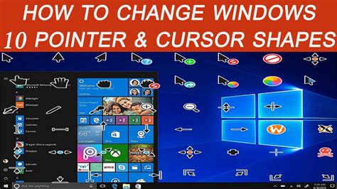 How to change mouse pointer in Windows 10 and mouse cursor shape-changing in windows 10 - YouTube