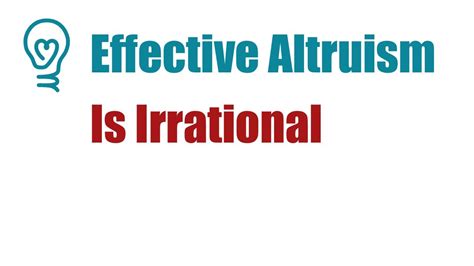 Effective Altruism Is Irrational | Philosophy Podcast - YouTube