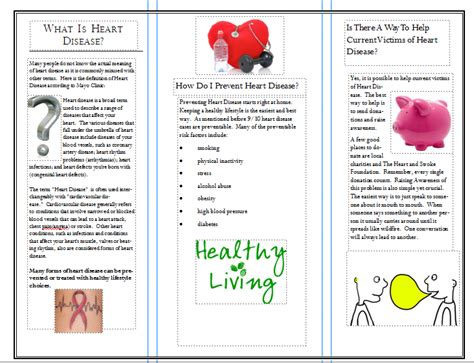 Heart Disease Brochure Template